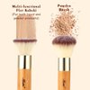 Matto Makeup Brush Set 2 Pieces Face Blush Kabuki Powder Foundation Makeup Brushes for Mineral BB Cream