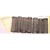 2 Packs (14 total) MEDIUM BRUSH ROLLERS & PINS Hair Curlers Bristles 2 1/2"x 3/4" NEW