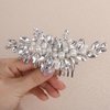 Rumtock Pearl Beads Crystals Hair Comb for Wedding Brides Women Special Occasion Handmade Hair Piece Jewelry
