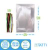 TATTI 200 Pack Clear Plastic Cellophane Bags Goodie Bags 4X9 With 5inches Twist Ties Candy Bags Cookie Bags Treat Bags Clear Gift Bags Cellophane Treat Bags 4x9 Inch