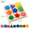 GYBBER&MUMU Preschool Colorful Wooden Shape Puzzle