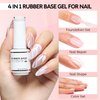 Nicedeco Rubber Base Gel Polish for Nails 6 Pcs Rubber Gel Nail Strengthener Nude Pink Nail Gel Polish Set 33