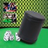TUZAMA Felt Lined Professional Dice Cup - with 6 Dice Quiet for Yahtzee Game