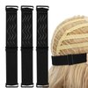 RTWYG 3 pcs Black Adjustable Elastic Band for Wigs Silicone Wig Grip Band Nonslip Wig Elastic Bands Adjustable wig band Removable Elastic Wig Strap Wig Straps Accessories for Sewing