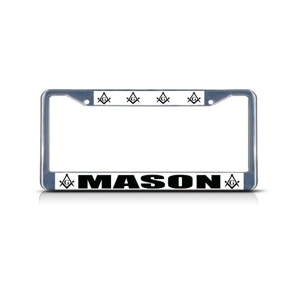 Fastasticdeals Masonic Mason Moson Logo License Plate Frame Tag Holder Cover