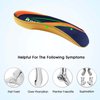 Arch Support Insoles, RooRuns 3/4 Plantar Fasciitis Insoles High Arch Support Insoles with Metatarsal Pads, Orthotic Inserts for Flat Feet, Heel Pain Relief, S