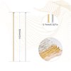 KINBOM 300pcs Straight Head Pins for Jewelry Making Assorted, 2inch Long End Head Pins Silver and Gold Jewelry Pins for Beads for DIY Crafts Earring Bracelet Necklace Pendant Supplies (Flat Head Pin)