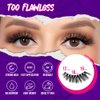 Magnetic Eyelashes | Premium Faux Mink Magnetic Lashes | Confortable and Easy to use | Universal size |Reusable up to 50 times | Vegan and Cruelty free | Natural Look, 1 Pair (Too Flawless)