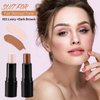 Cream Contour Stick Makeup Highlighter Stick Concealer Stick with Double Ended Design Cream Bronzer Stick Long Lasting Professional Makeup Contour, Shaping 3D Face Effect (#01)