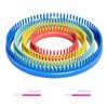 cureder Round Knitting Looms Set- Set of 4 Plastic Looms Knitting with 2 Knitting Yarn Loom Needle and 2 Plastic Loom Pick, Fit Craft Kit Tool for Giveaways Souvenirs, Gifts