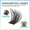Hermosa Belleville Bliss, Cluster Lashes 72 Pcs Individual Hermosa Lash Clusters False Eyelashes Extension Natural Look, DIY Eyelash Extension Style at Home HMDIY-4