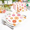 60 PCS Daisy Paper Napkins Groovy Daisy Boho Dinner Napkins Disposable Daisy Flower Decorative Party Napkin for Baby Shower Birthday Wedding Seasonal Holiday Party Supplies