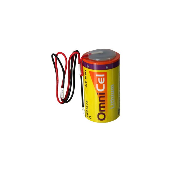 OmniCel ER34615 3.6V 19Ah Size D Lithium Battery with Wire Leads