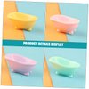 8pcs Bathtub Micro Landscape Mini Bathtub Model Bathroom Soap Dish Hamster Bathtub Simulation Bathtub Dollhouse Decoration Accessories Ornament Doll House Resin Small Bathtub