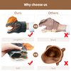 Yolococa Dinosaur Hand Puppets Realistic Latex Soft Animal Head Toys Set, Hand Puppet Toys Gift for Kids, Party Show Imaginative Play (Tyrannosaurus & Triceratops & Dilophosaurus)