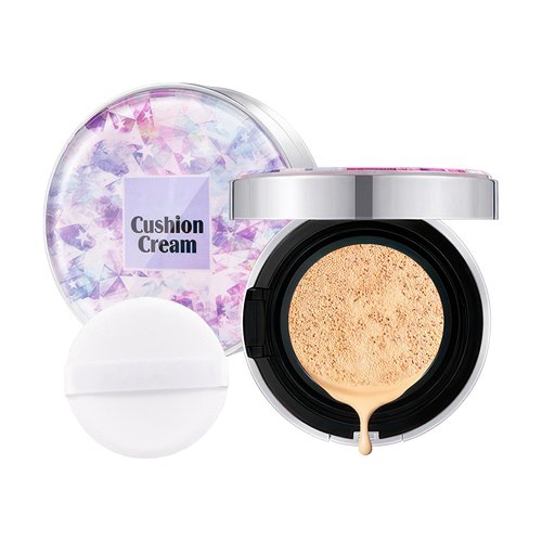 Air Cushion CC Cream Foundation, BB Cream Face Makeup Foundation for Natural Skin Radiant & Moisturizing Skin with Buildable Coverage (Natural)