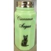 Rosso Glass Cinnamon Sugar Shaker - Paneled - Mosser - American Made (Jade w/Black Cat)