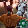 12 Pieces Horse Scrunchies Silk Satin Elastics Hair Ties Ponytail Holders Horse Hair Accessories for Women Gifts Equestrian Party Favors