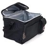 Transworld Durable Deluxe Insulated Lunch Cooler Bag (Black, 12-inch)