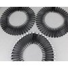 Artist Unknown Black Silver headband Set of 3 Flex spider hair comb teeth accordion style stretch hair band accessory zig zag headband