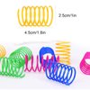 AIMICOCA 40 Pack Cat Spring Toy, Interactive Cat Toy for Indoor Cats Plastic Coils Colorful Springs Cat Toys Active Healthy Fitness Play Coil Spiral Springs Kitten Toys for Swatting, Biting, Hunting