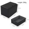 AEGIS GUARDIAN Card Deck Box with Dice Tray for MTG Cards Commander Deck Box Hold 150+ Sleeved Cards, PU Leather Strong Magnet Deck Box Deck Game Case Card Storage Box for TCG CCG, Black