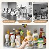 URALFA 2-Pack Lazy Susan Cabinet Organizer, Plastic Rotating Round Lazy Susan Turntable for Pantry, Countertop, Table, Fridge, 10.5 Inch