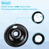 Black Porcelain Burner Drip Pans (3) 6”(1) 8” WB31M19 WB31M20 Set Replacement by APPLIANCEMATES Compatible for GE Hotpoint Electric Range Stove Burner