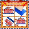 Quzzil 6 Pcs Circus Carnival Party Decorations Carnival Centerpieces for Tables Circus Theme Party Decorations Wooden Carnival Centerpieces for Cake Toppers Birthday Party Favors Supplies