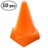 Electriduct 7 Inch Orange Plastic Sport Mini Traffic Cones Training Field Marker Cones - 10 Pack