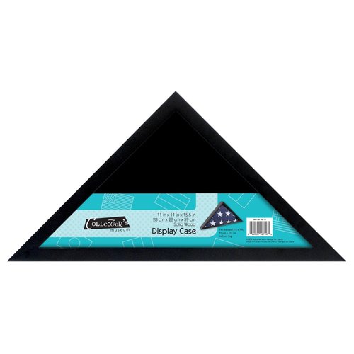 MCS 11x15.5 Inch Mini Flag Display Case for standard 3 by 5-feet military flag, Black (46716)