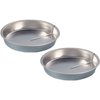 QUICK RELEASE Easy-Out Cake Pan Set of 2, Effortlessly Bake and Serve Perfect Cakes and Pies, 9" Diameter x 1 1/2" H