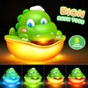 Dinosaur Bath Toys,Baby Bath Toys Light Up Bath Bubble Machine Automatic Bath Bubble Maker with Colourful Light Bathtime Shower Bath Toys for Kids Ages 1-3 4-8 Birthday Gift for Toddler Boys Girls
