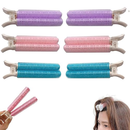 Dafeng Volumizing Hair Clips, 6PCS Root Clips for Fluffy Hair, Instant Volumizer for Women (Purple, Pink, Blue)