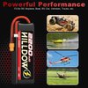 Hilldow 11.1V Lipo RC Battery 3S 85C 2200mAh Lipos Batteries Rechargeable Soft Case with XT60 Connector for RC Airplane Helicopter Drone FPV RC Car RC Boat(