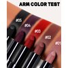 Black Halloween Lipstick Long Lasting for Women, Hydrating Matte Velvet Lip Gloss Superstay Liquid Lipstick Intense Color Non Stick Smudge-Proof & Waterproof Lipgloss Goth Lip Stick Makeup-05