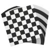 Checkered Flag Paper Napkins for Race Car Birthday Party (6.5 x 6.5 In, 150 Pack)
