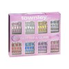 Townley Girl 96 Pcs Glitter-Glamup & Metallic Press-On Nails Artificial Fake False Nails Set for Tweens with Pre-Glue Full Cover Acrylic Nail Tip Kit, Great for Gifts, Parties, Sleepovers and Makeovers