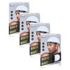 DREAM WORLD Boo Boo Deluxe Luxury Stocking Wave Cap (4 Packs)-Wire Elastic Band-White