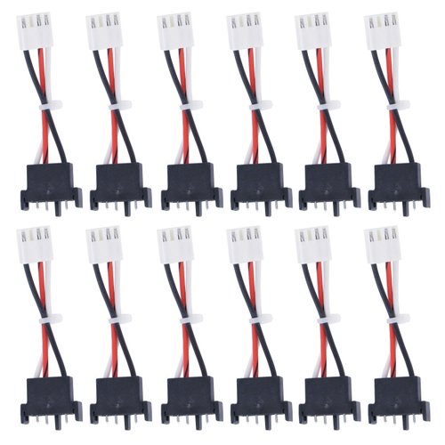 First Alert BRK ADF-12 BRK Smoke Alarm Adapter Plug for Firex Hardwire Smoke Alarms, White/Black, Pack of 12