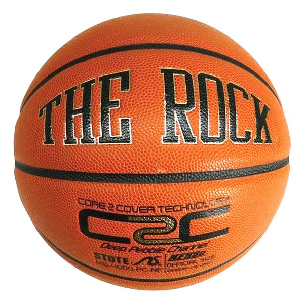 The Rock Official Women's 28.5" Composite Leather Basketball - Used by Top Colleges - Superior Air Retention and Durability - Patented Pebble Design - w/ Certificate of Authenticity