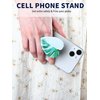 8 Pcs Tropical Leaves Phone Holder Green Plant Cell Phone Grip Holder Monstera Philodendron Anthurium Phone Sockets Cute Phone Finger Collapsible Expanding Kickstand Holder for Smartphone and Tablets