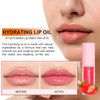 KIMIEYE 6Pcs Color Changing Lip Gloss Set, Long Lasting Moisturizing Lip Tint, Waterproof Lip Balm, Hydrating Lip Oil for Natural and healthy Lip Look, 0.4 fl oz