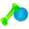Knivel Spiky Ball and Bone for Small Dogs - Puppy Teething Toys Bone Dog Toy Set for Smart Newborn Pet - Doggy Interactive Chew Mini Dental