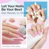 modelones Pearl Nail Polish 6 Colors Shimmer Pearl White Pink Mermaid Purple Nail Polish Set Summer Quick Dry Nail Polish Finger Nail Polish Bulk Manicure Diy Nail Art Salon Home Gift For Women Girl