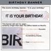It is Your Birthday Banner, The Office Theme Infamous Husband Birthday Party Decorations,Grey Brown Black Latex Balloons,White Crepe Streamer Rolls + Tape,The Office Birthday Decorations 49Pcs Kit
