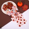 6PCS Thanksgiving Hair Bows for Women Fall Maple Leaf Turkey Hair Bow Clips Long Tail Orange Brown Bows Autumn Fall Accessories Thanksgiving Outfits Party Favors Holiday Gifts (Pattern A)