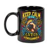 Maynard Ruiz Keep Calm and Let Anton Handle It 11oz Black Mug Personalized Tattoo Artist Coffee Cup, Tattoo Artist Present, Tattoo Artist Gift Ideas, Tattoo Artist Birthday Gifts 465786