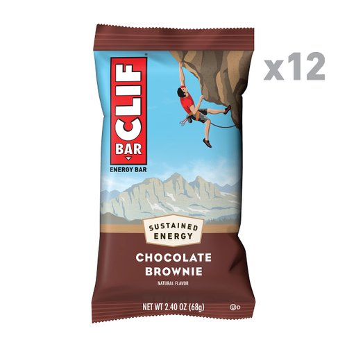 CLIF BARS - Energy Bars - Chocolate Brownie Made with Organic Oats - Plant Based Food - Vegetarian - Kosher (2.4 Ounce Protein Bars, 12 Count) Packaging May Vary
