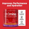 Oh!mino Amino Acid Energy Blend - Sugar-and-Stimulant-Free, Pre-Post Workout Powder, BCAA Amino Acids, Workout Recovery Drink, Muscle Synthesis Activator, Berry Blast, 280 g, 40 Servings